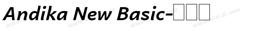 Andika New Basic字体转换